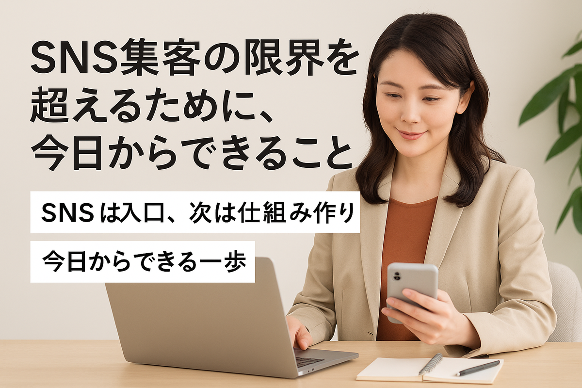SNS集客の限界を超えるために、今日からできること