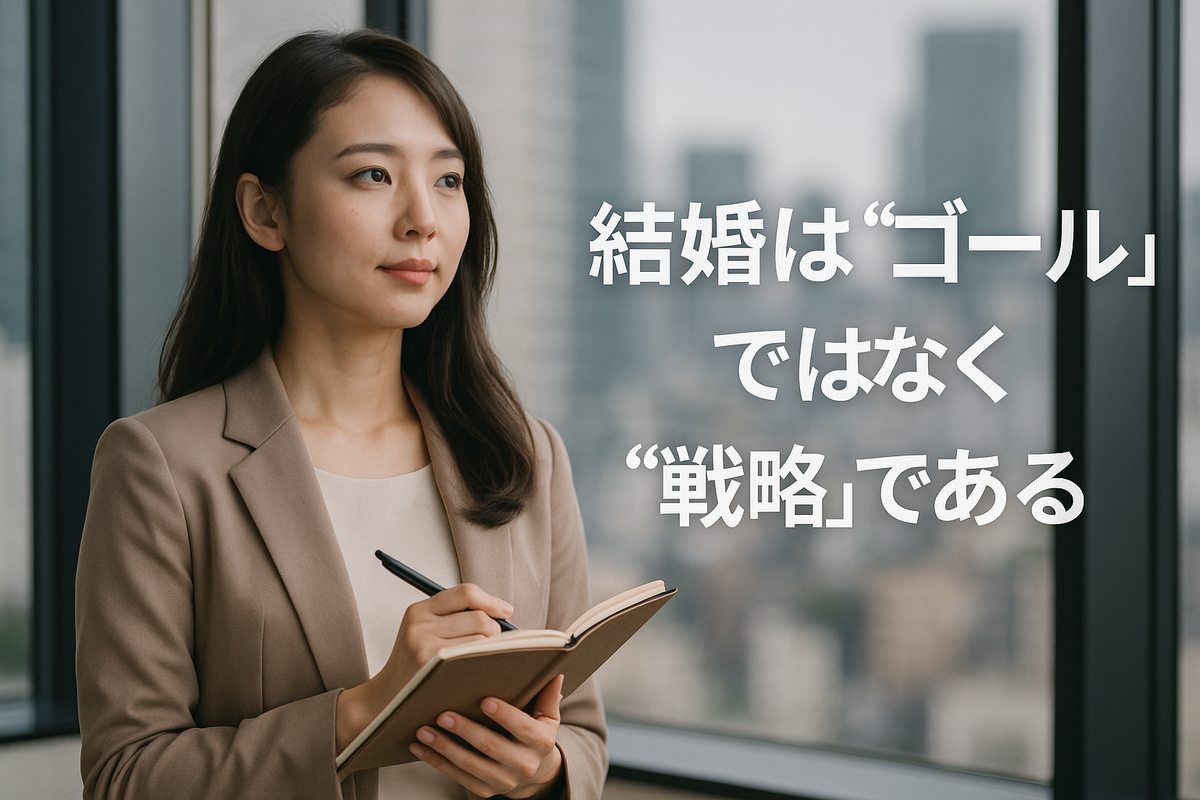 結婚は“ゴール”ではなく“戦略”である