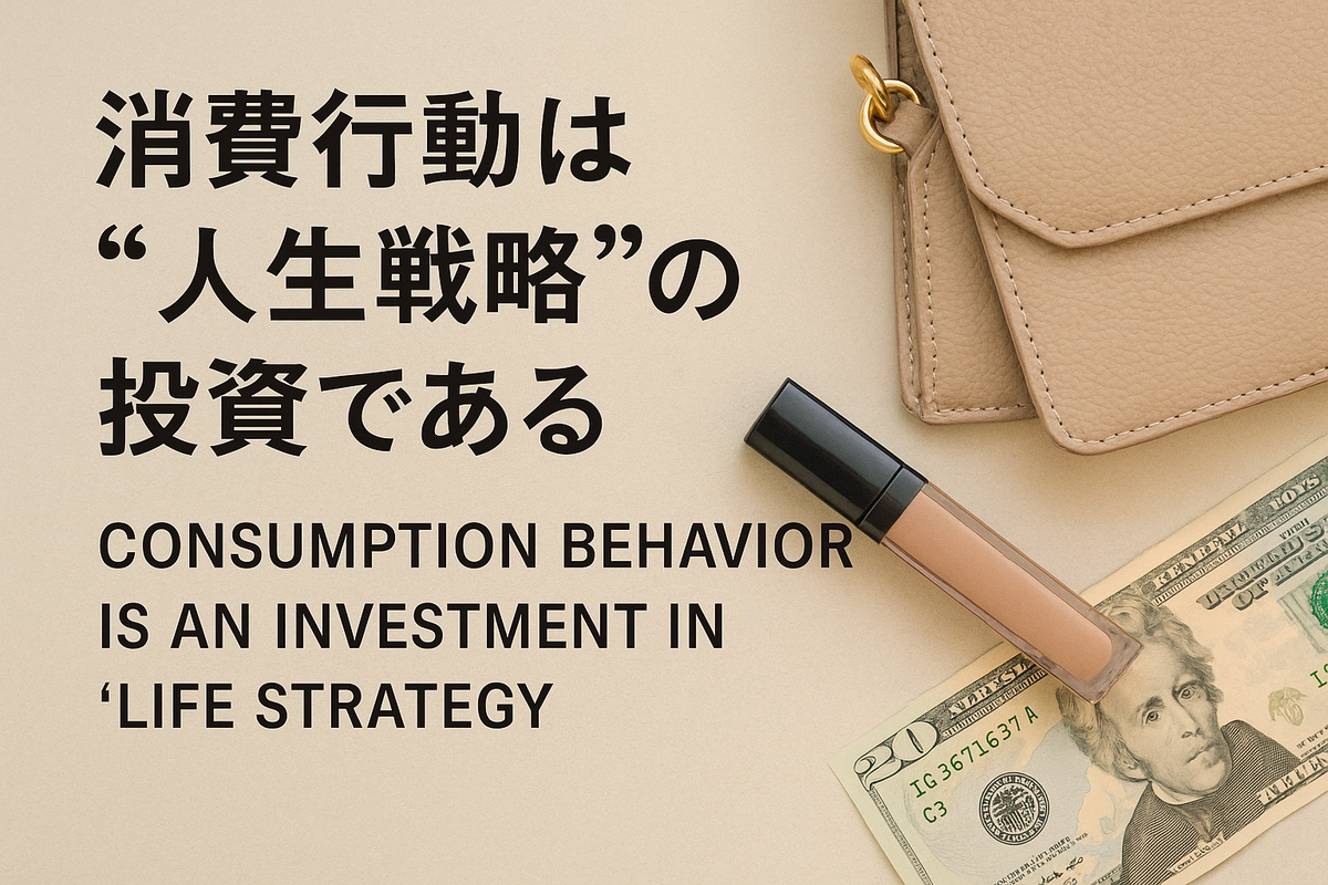 消費行動は“人生戦略”の投資である