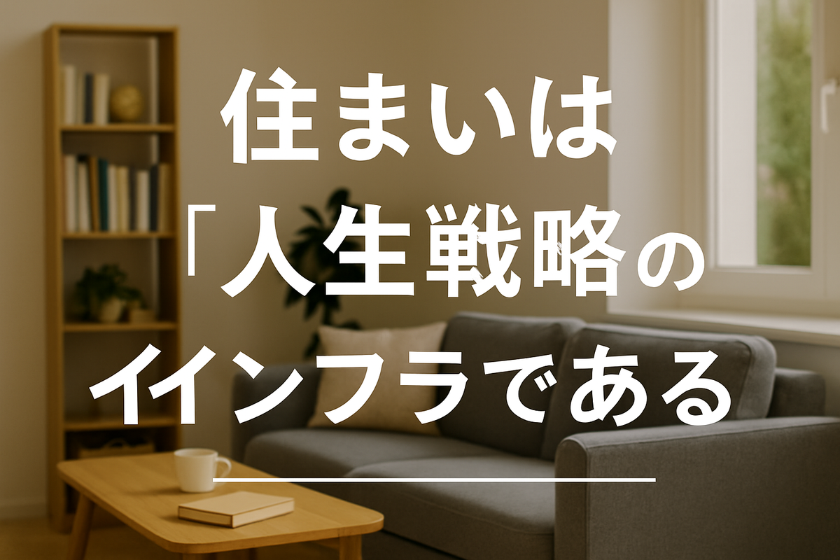 住まいは“人生戦略”のインフラである