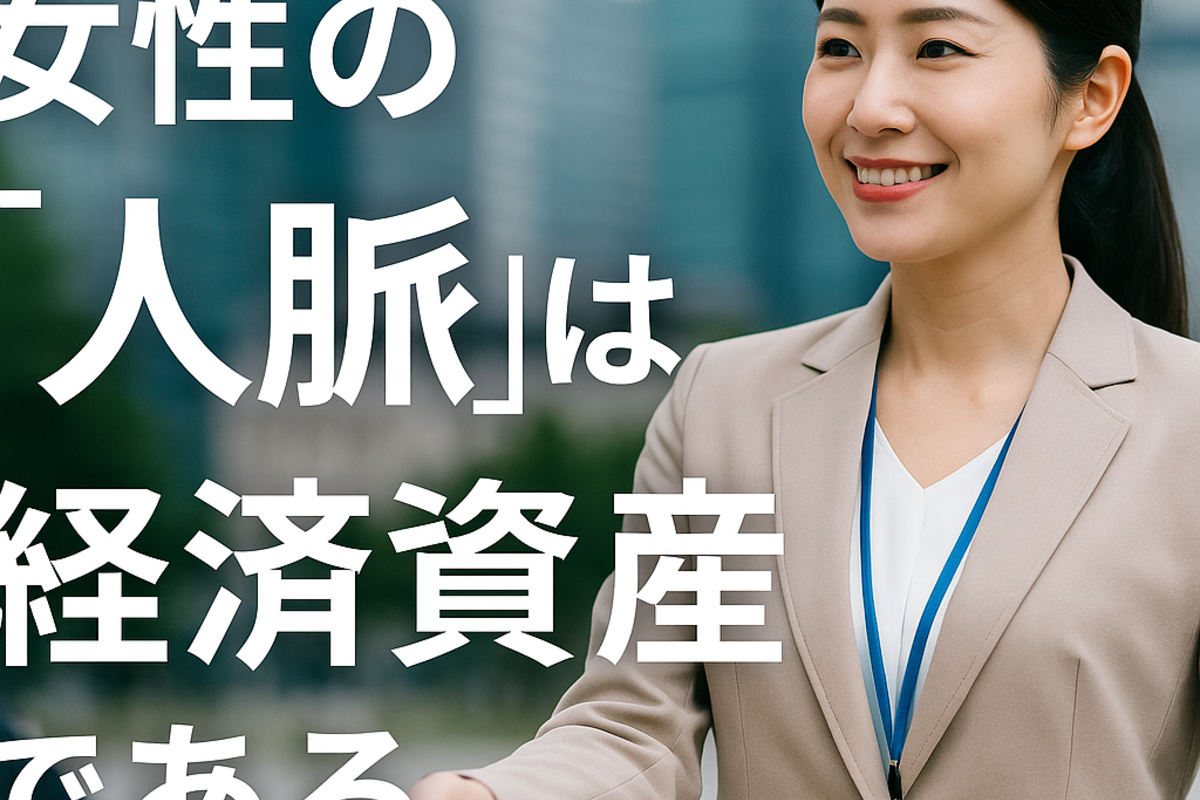 女性の“人脈”は経済資産である