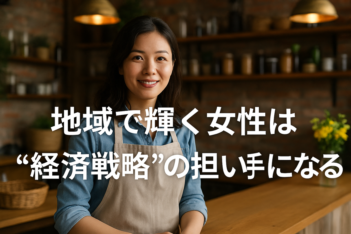 地域で輝く女性は“経済戦略”の担い手になる