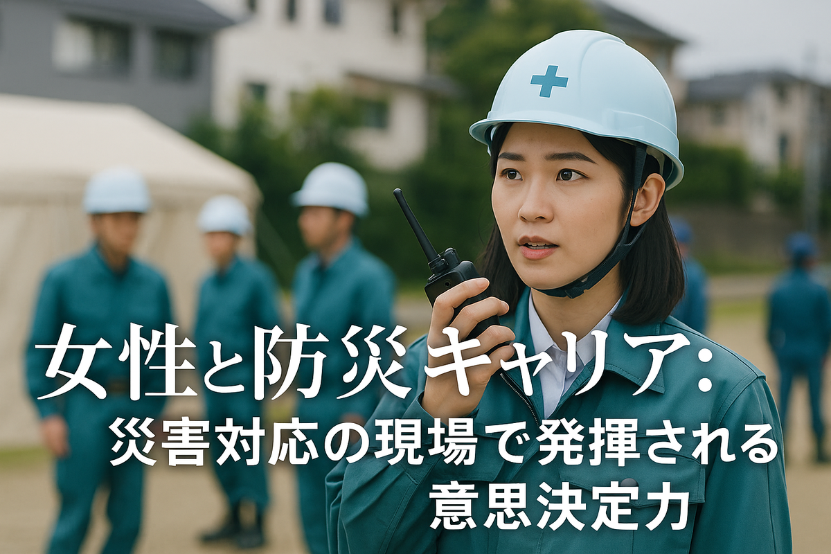 女性と防災キャリア：災害対応の現場で発揮される意思決定力