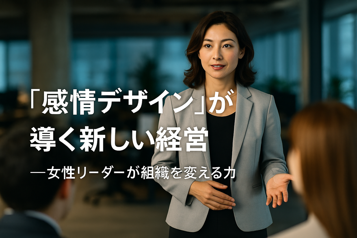 「感情デザイン」が導く新しい経営——女性リーダーが組織を変える力
