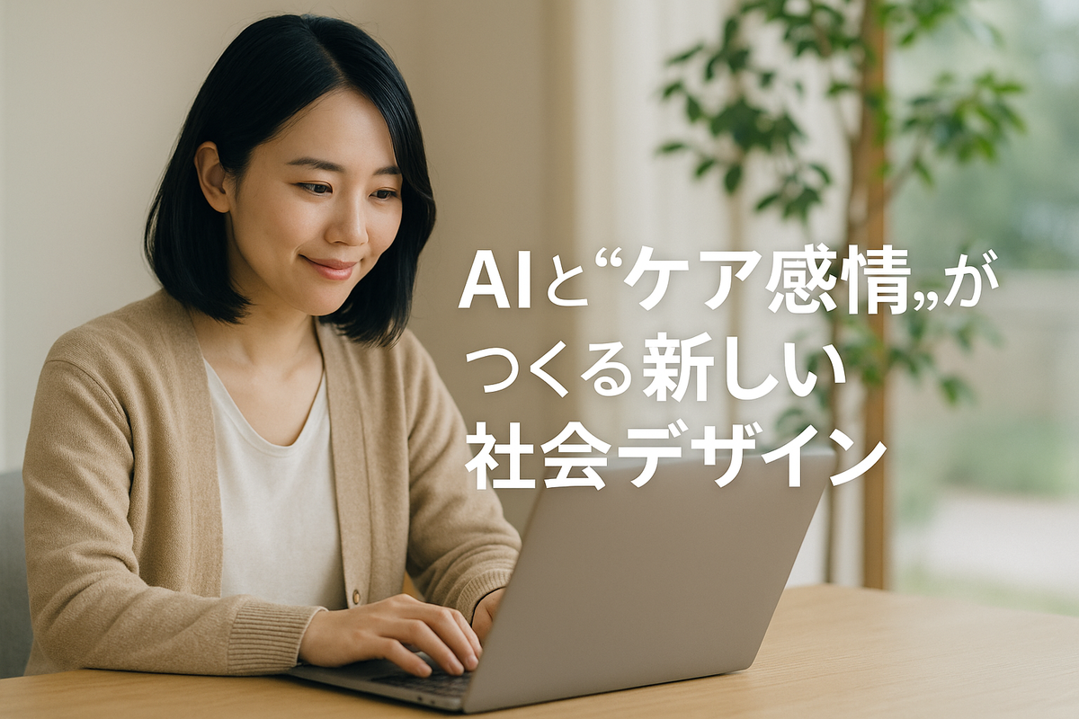 AIと“ケア感情”がつくる新しい社会デザイン