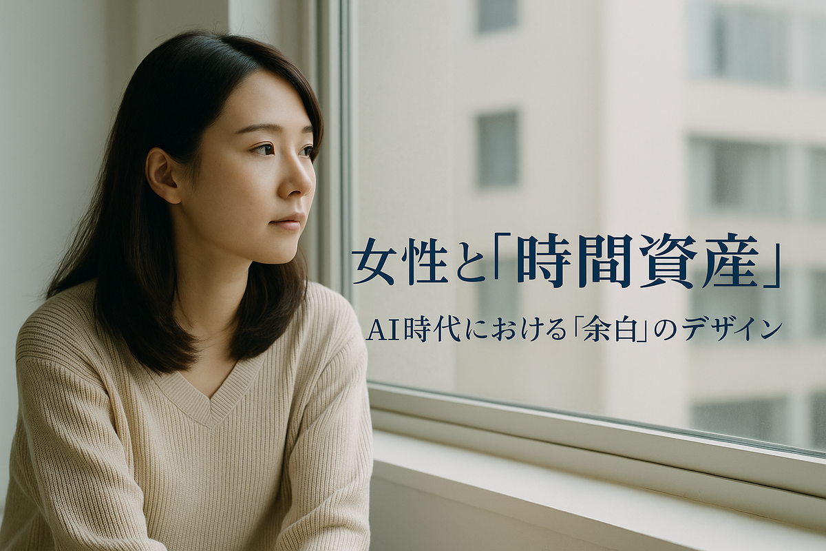女性と「時間資産」——AI時代における“余白”のデザイン