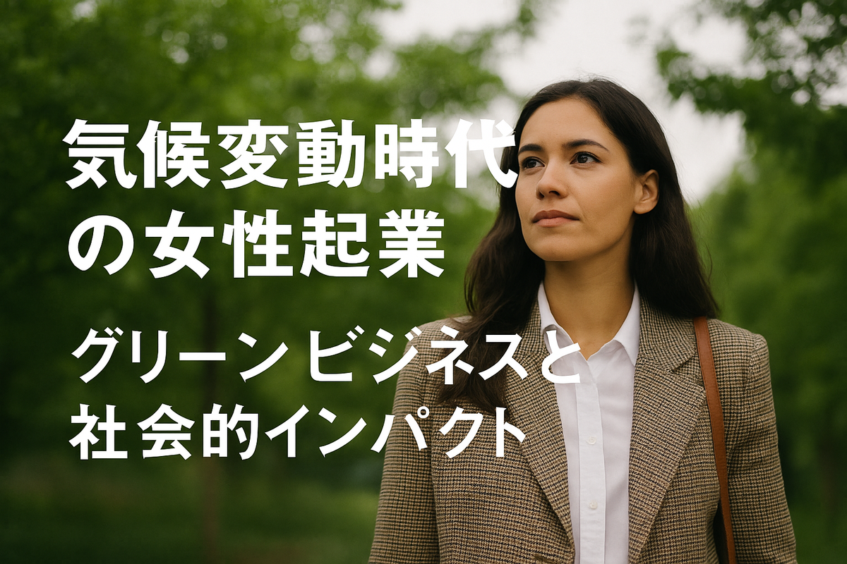 「気候変動時代の女性起業」——グリーンビジネスと社会的インパクト