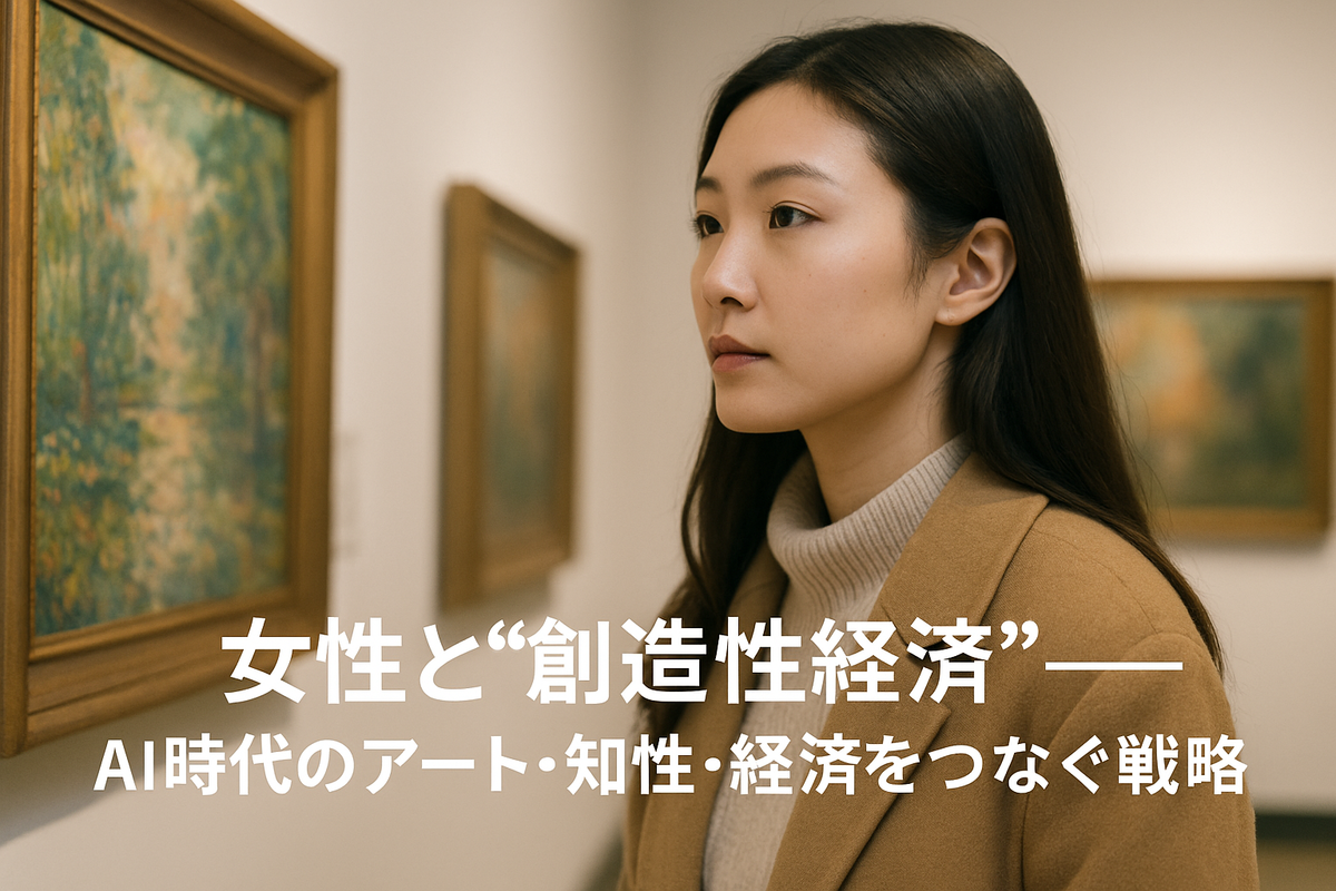 女性と“創造性経済”——AI時代のアート・知性・経済をつなぐ戦略