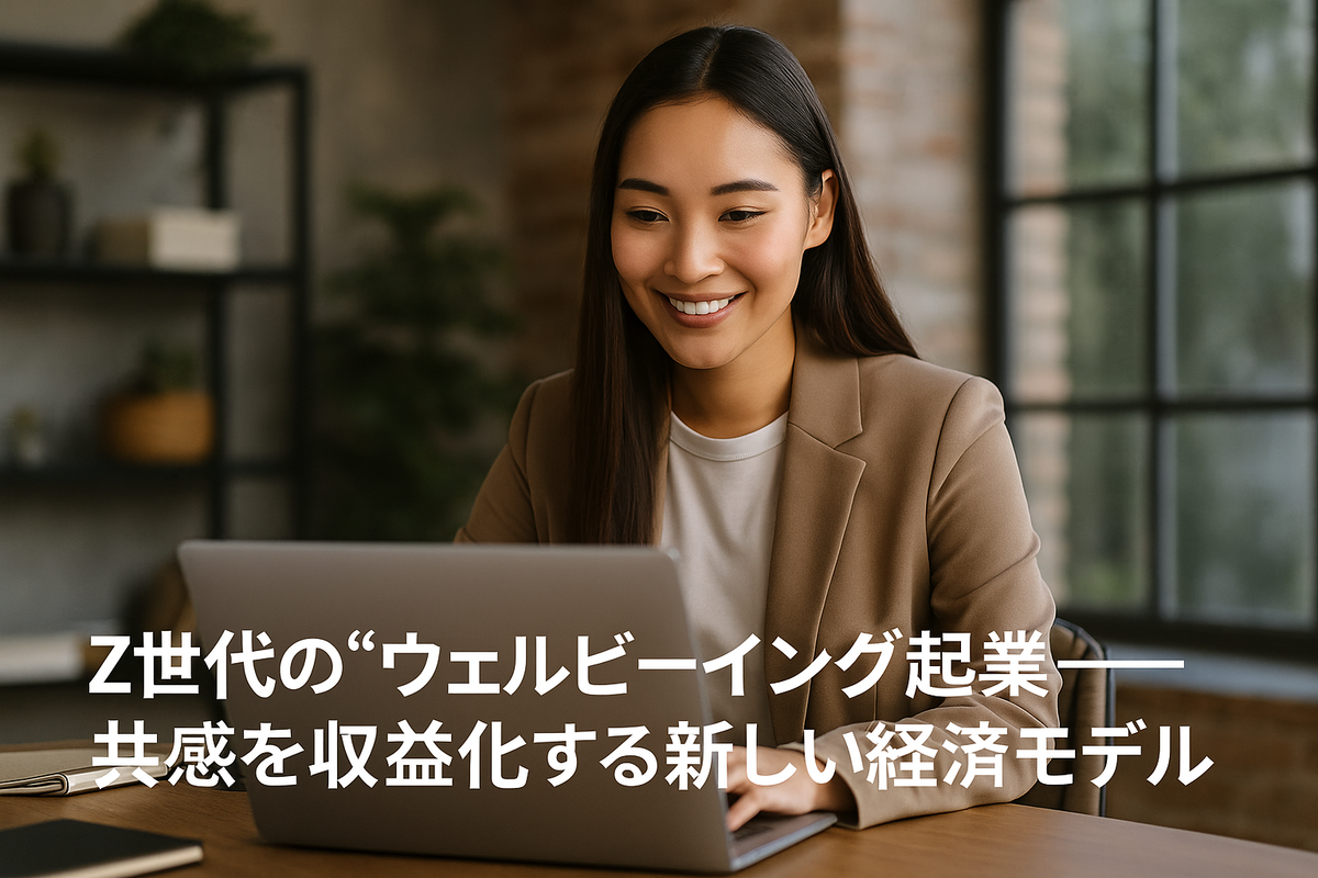 Z世代の“ウェルビーイング起業”——共感を収益化する新しい経済モデル