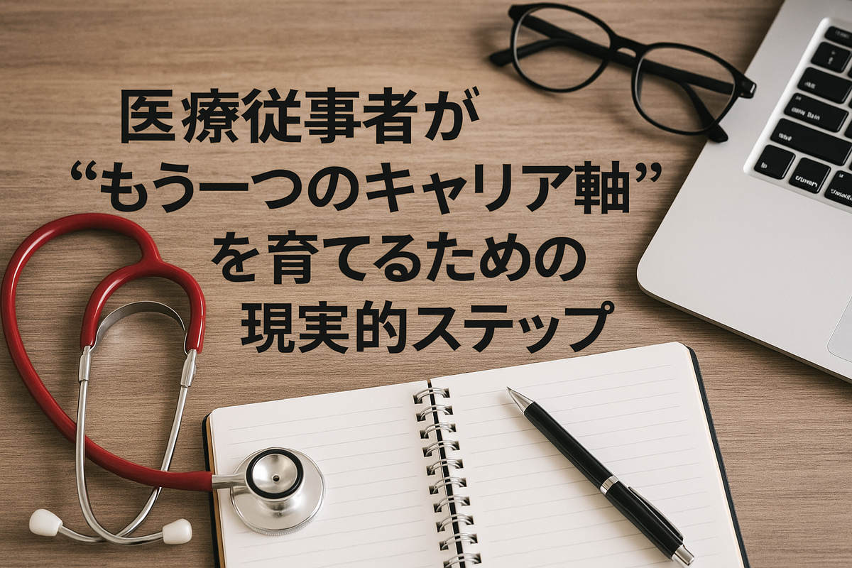 医療従事者が“もう一つのキャリア軸”を育てるための現実的ステップ