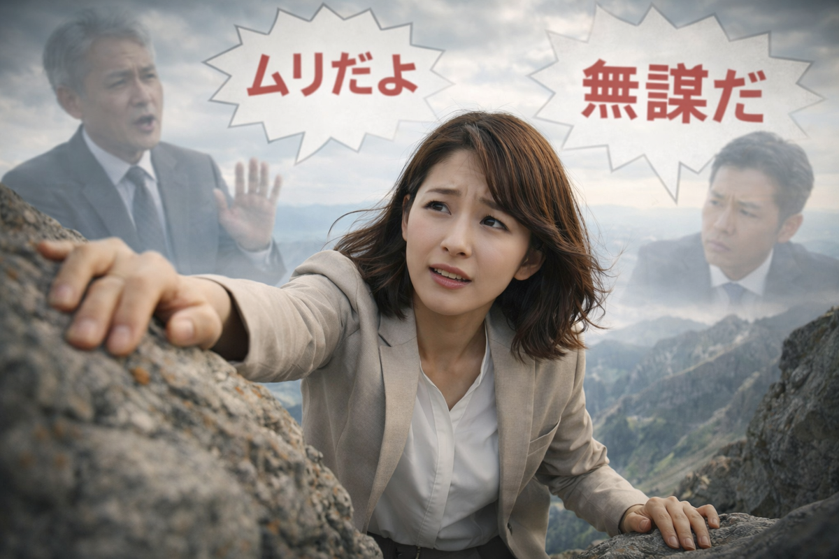 女性の挑戦はなぜ「無謀」と言われるのか